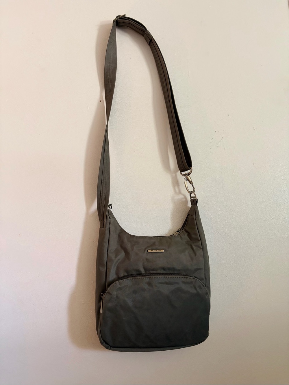Travelon Olive Green Crossbody Bag for Men - Travel-Friendly